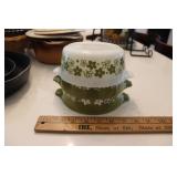 (3) PYREX SPRING BLOSSOM CRAZY DAISEY DISHES