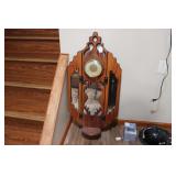 WALL HANGING MIRROR & CLOCK