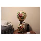 HAND PAINTED GONE WITH THE WIND LAMP 20 1/2" TALL