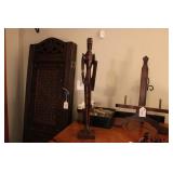 WOODEN SCULPTURE - 19 1/2" TALL