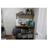 CONTENTS OF SHELF IN LAUNDRY ROOM