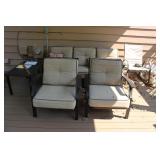 5PCS. OF PATIO FURNITURE W/ COVERS