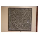 METAL WALL DECOR 35" SQUARE