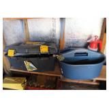 TOOLBOX W/ TOOLS & BUCKET W/ CONTENTS