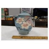 ROSEVILLE POTTERY MAGNOLIA BLUE MCM COOKIE JAR