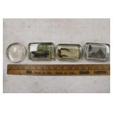 GLASS PAPERWEIGHTS