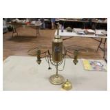 ANTIQUE BRASS LAMP & ALCOHOL LAMP