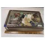 SHADOWBOX FULL OF COLLECTIBLES