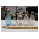 (5) MILK BOTTLES