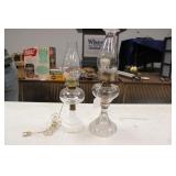 QUEEN MARY OIL LAMP & CONVERTED ELE. OIL LAMP