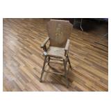 ANTIQUE WOODEN HIGH CHAIR
