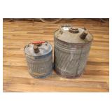 (2) METAL FUEL CANS