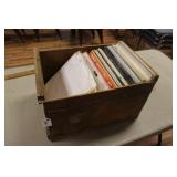 CRATE OF VINYL RECORDS