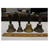 (4) BRASS BELLS