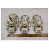 VINTAGE VICTORIAN CERAMIC CEILING MOUNT LIGHTS