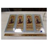(4) 1974 MURPHY HARMONIKA SIGNS