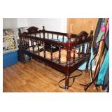 ANTIQUE BABY CRIB W/ CONTENTS