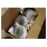 (3) GLASS LAMP SHADES