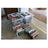 LARGE VHS TAPE COLLECTION & SOME CD'S