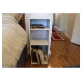 WOODEN CUBBY W/ CONTENTS