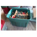 TOTE OF CHRISTMAS LIGHTS