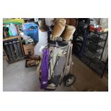 GOLF BAG W/ CART & PRESTWICK CLUB SET