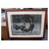 FRAMED 1995 JACK KENNER ROOSTER PHOTO