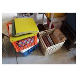 (2) CRATES OF NEEDLEWORK & SEWING BOOKS