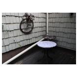 (2) HIGH TOP MARBLE TABLES