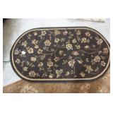 OVAL 52.25" X 29.5" AREA RUG
