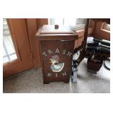 WOODEN TRASH CAN