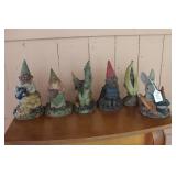 (6) CHALKWARE FIGURINES