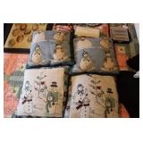 (4) WINTER SCENE PILLOWS