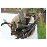 BUCKET OF GREASE GUNS & GREASE