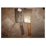(2) MEAT CLEAVERS