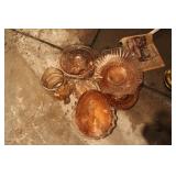 ASSORTED PINK DEPRESSION GLASS