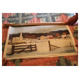 (2) UNFRAMED WINTER SCENE BY MILDRED SAUDS KRATZ