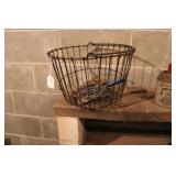 EGG BASKET, PULLEY, AND FROG GIG TIP