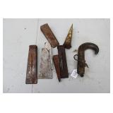 (4) SPLITTING WEDGES & HOOK
