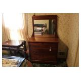 ANTIQUE DRESSER W/ MIRROR