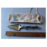 VINTAGE SERVING SPATULA W/ GLASS HANDLE