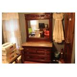 2PC. ANTIQUE MARBLE TOP DRESSERS W/ MIRRORS