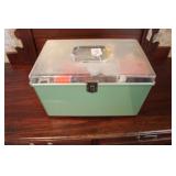 SEWING BOX W/ CONTENTS