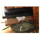 LARGE LOT OF GUN HARD & SOFT CASES & BOX