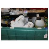 TOTE OF MISC. HOUSEHOLD ITEMS