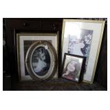 (4) FRAMED PRINTS & FRAME