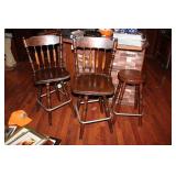 (3) BAR STOOLS