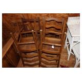 (4) WOODEN CHAIRS