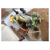 (2) BASKETS AND FLOWER ARRANGEMENTS