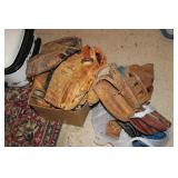 BASEBALL GLOVES AND BATS